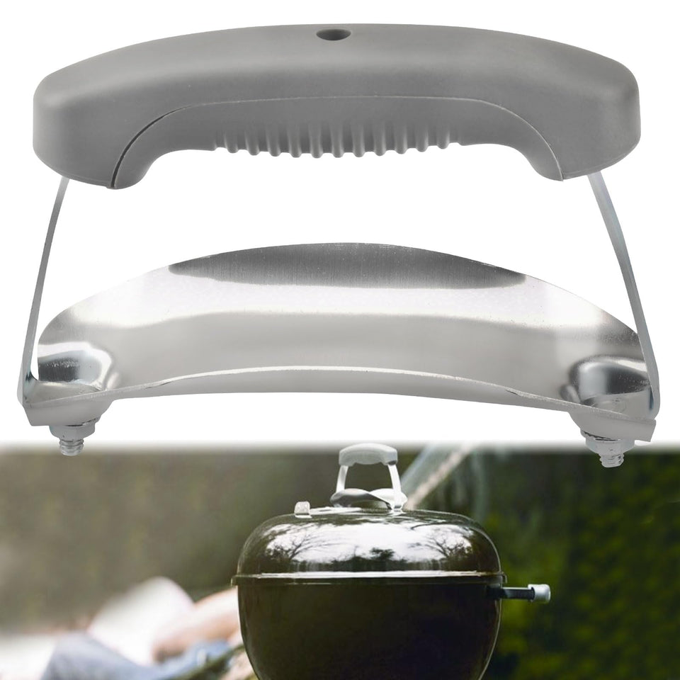 ZHONGXIA 80672 charcoal lid handle with shield offers a secure grip for Weber lids.