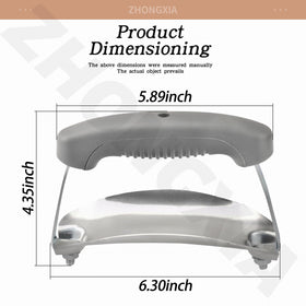 ZHONGXIA 80672 ergonomic grip improves handling during lid operation.