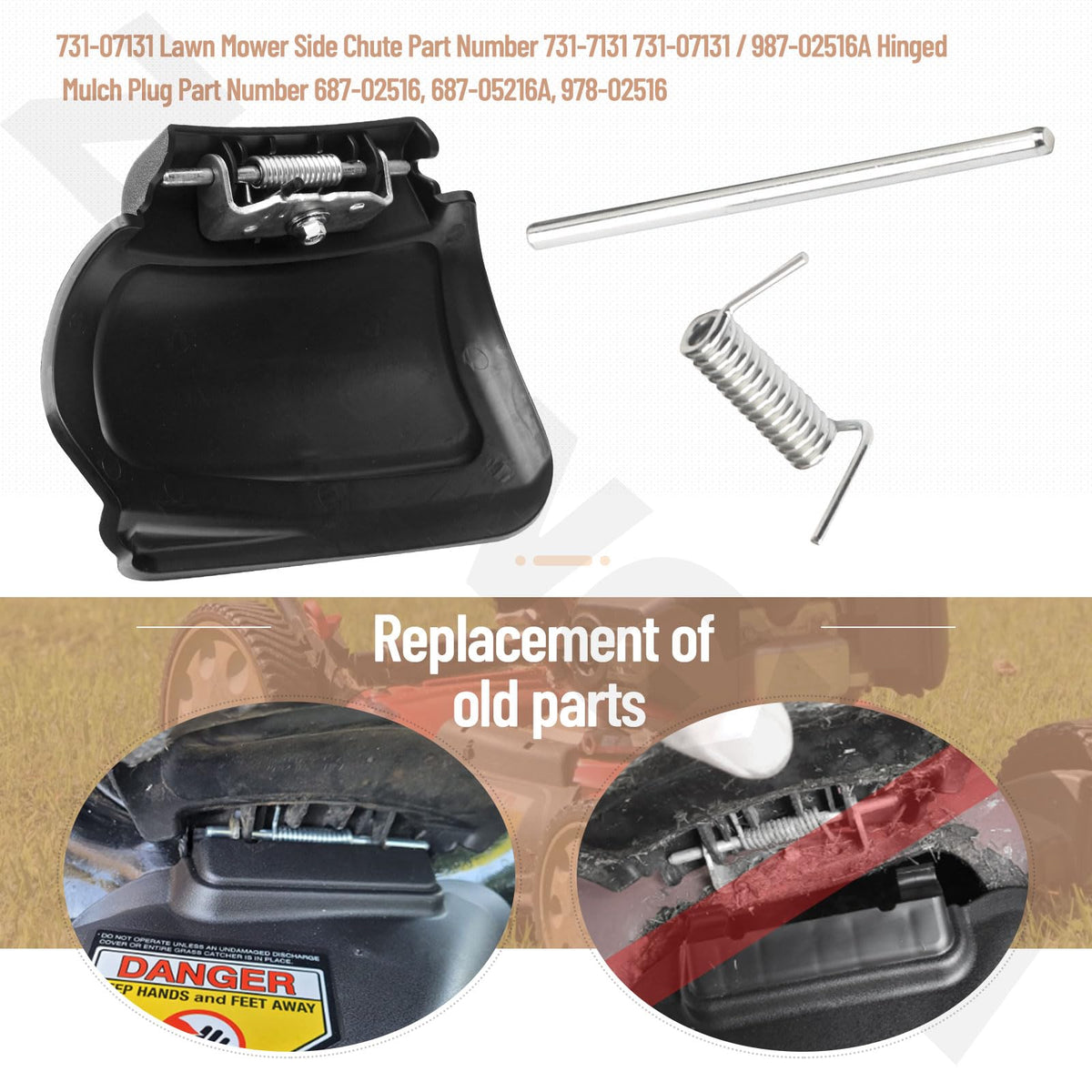 ZHONGXIA installed chute on mower demonstrates improved discharge setup
