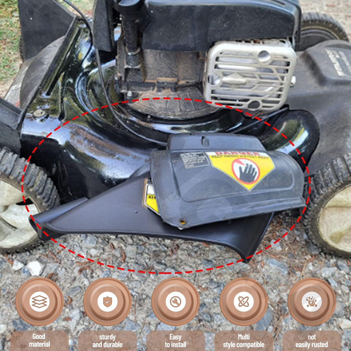 ZHONGXIA Troy-Bilt compatible mower chute streamlines grass dispersal