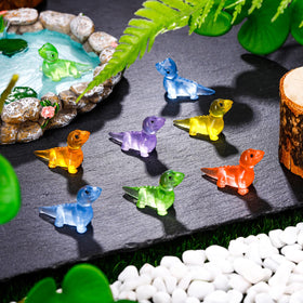 ZhouBoat glow lizard tiny figure in terrariums