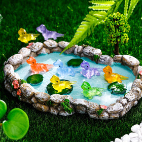 ZhouBoat glow lizard compact statue for shelves