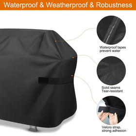 ZHSX grill cover adjustable Velcro straps ensure snug, secure placement