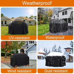 ZHSX grill cover thick stitching resists tearing for long-season use