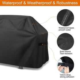 ZHSX grill cover dustproof and UV resistant protects grill from sun and dust