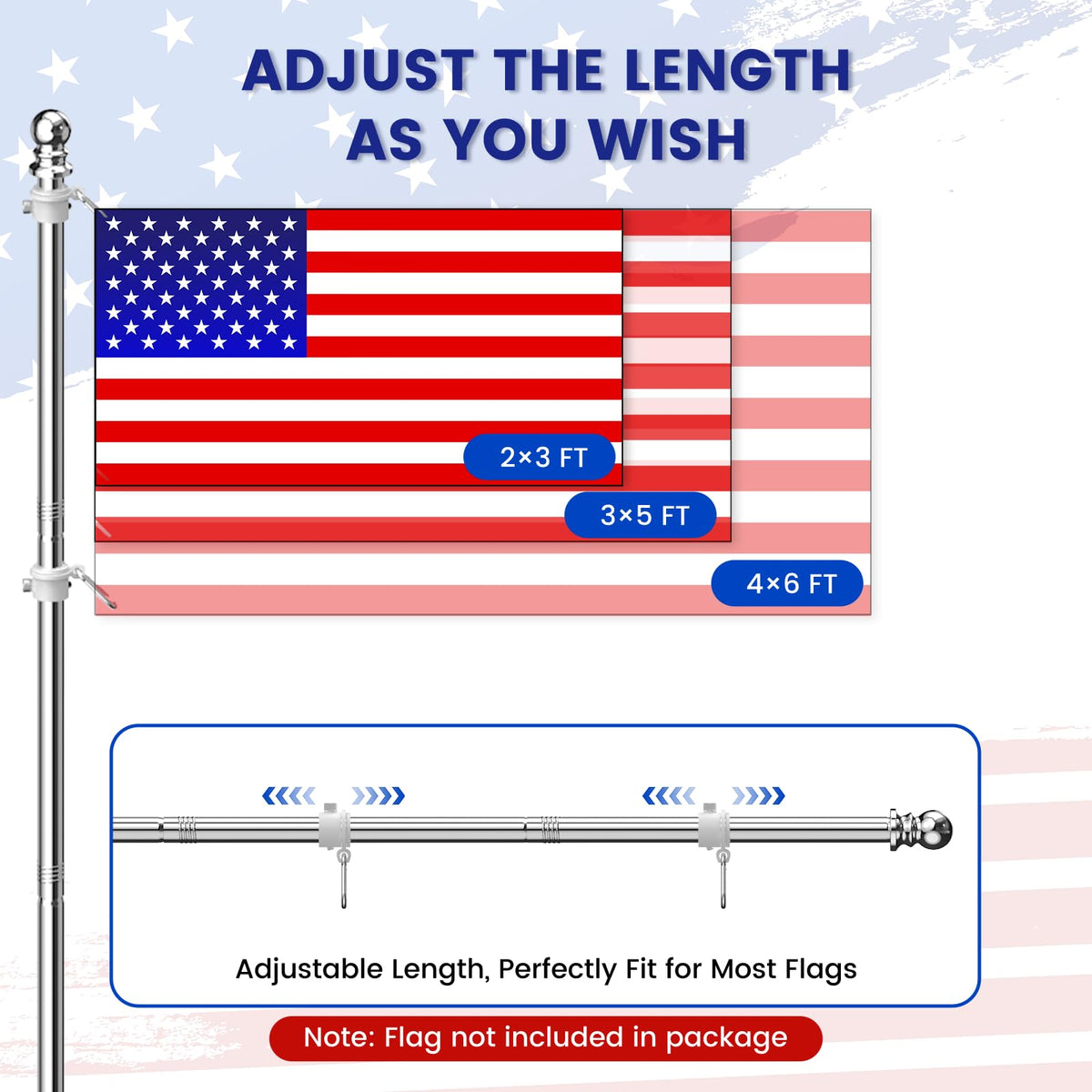 ZHULI stainless steel flag pole withstands weather to keep outdoor displays intact.