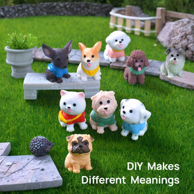 ZHUOAOO dog figurine Corgi for outdoor garden decor and playful displays.