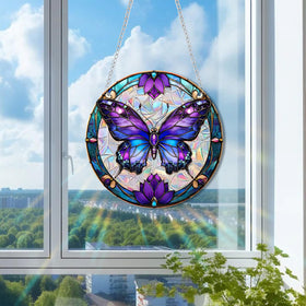 Zhuoyaju dragonfly suncatcher adds colorful light to windows
