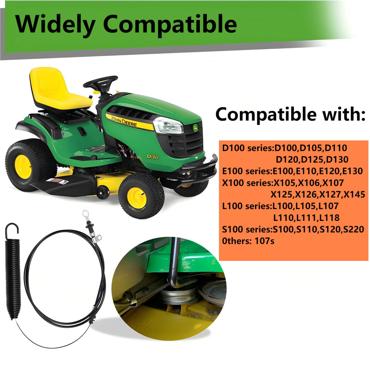 Zhuried casing length 55.7 inches supports durable outdoor operation.