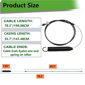 Zhuried PTO cable installed on a John Deere mower enables smooth blade engagement.