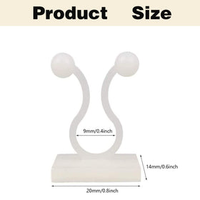 ZIBo self-adhesive hook pack of 100 enables easy, tool-free setup.