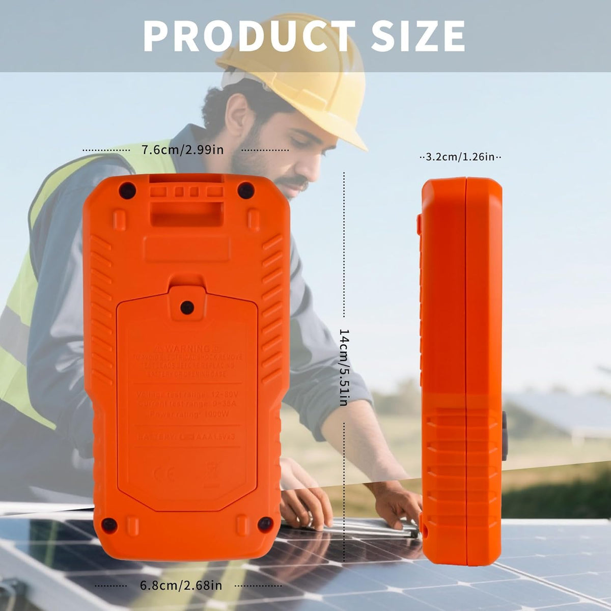 ZIBOO FT-1000W back view showing rugged design and safety probes