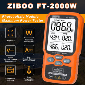 ZIBOO FT-2000W display close-up with backlit screen for easy readings