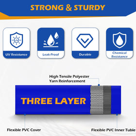 Zicely pool backwash hose suitable for above ground and inground pools