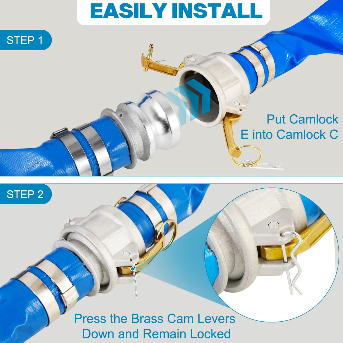 Zicely reinforced PVC hose with three-layer design resists wear and tearing.