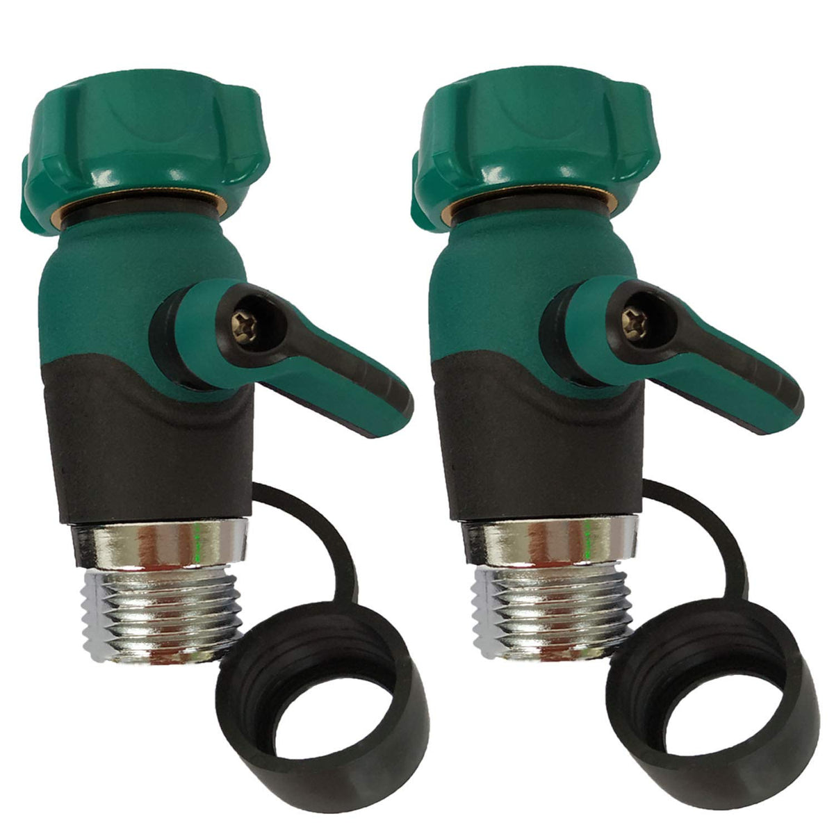 Zifoudvs garden hose shut off valve side view showing easy water control.