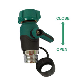 Zifoudvs valve installed outdoors demonstrating convenient on/off control.