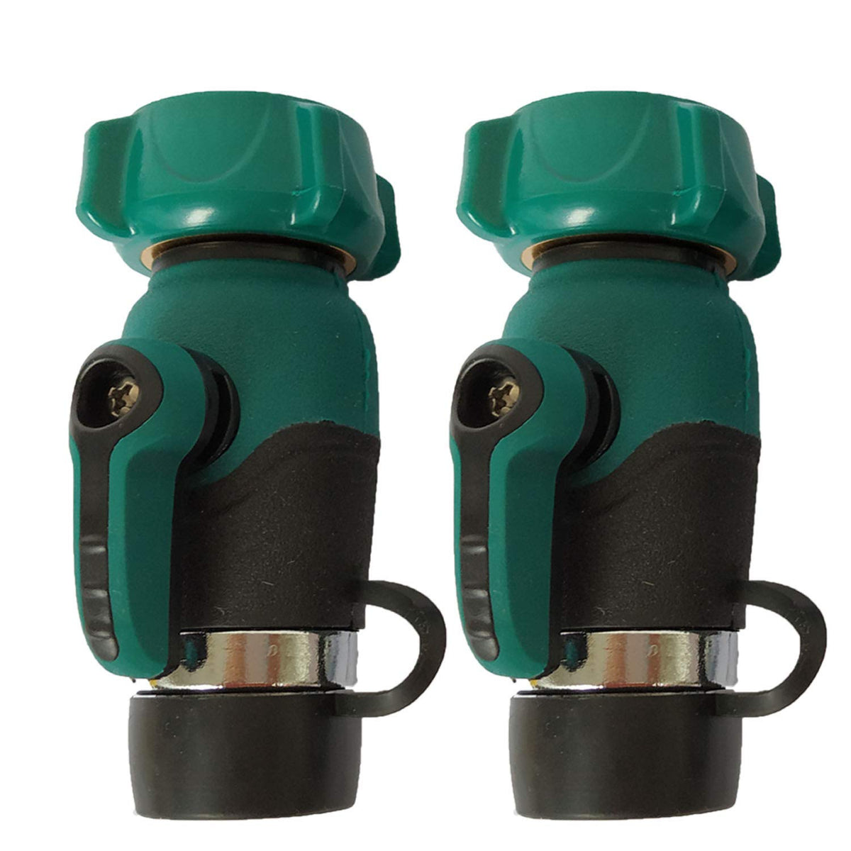 Zifoudvs straight hose splitter three-quarter-inch connection for efficient irrigation.