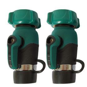 Zifoudvs straight hose splitter three-quarter-inch connection for efficient irrigation.