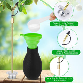 Zihvfzu diatomaceous earth duster features leak-proof design to prevent spills.