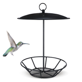 Ziliny cylinder bird feeder outdoors with seed cake, designed to attract diverse garden birds and easy viewing