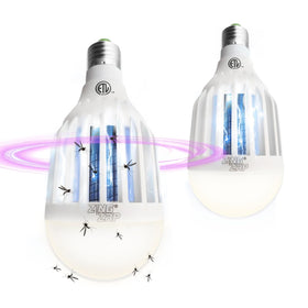 ZingZap Z-Bulb in socket with dual lighting and zapper for doorways