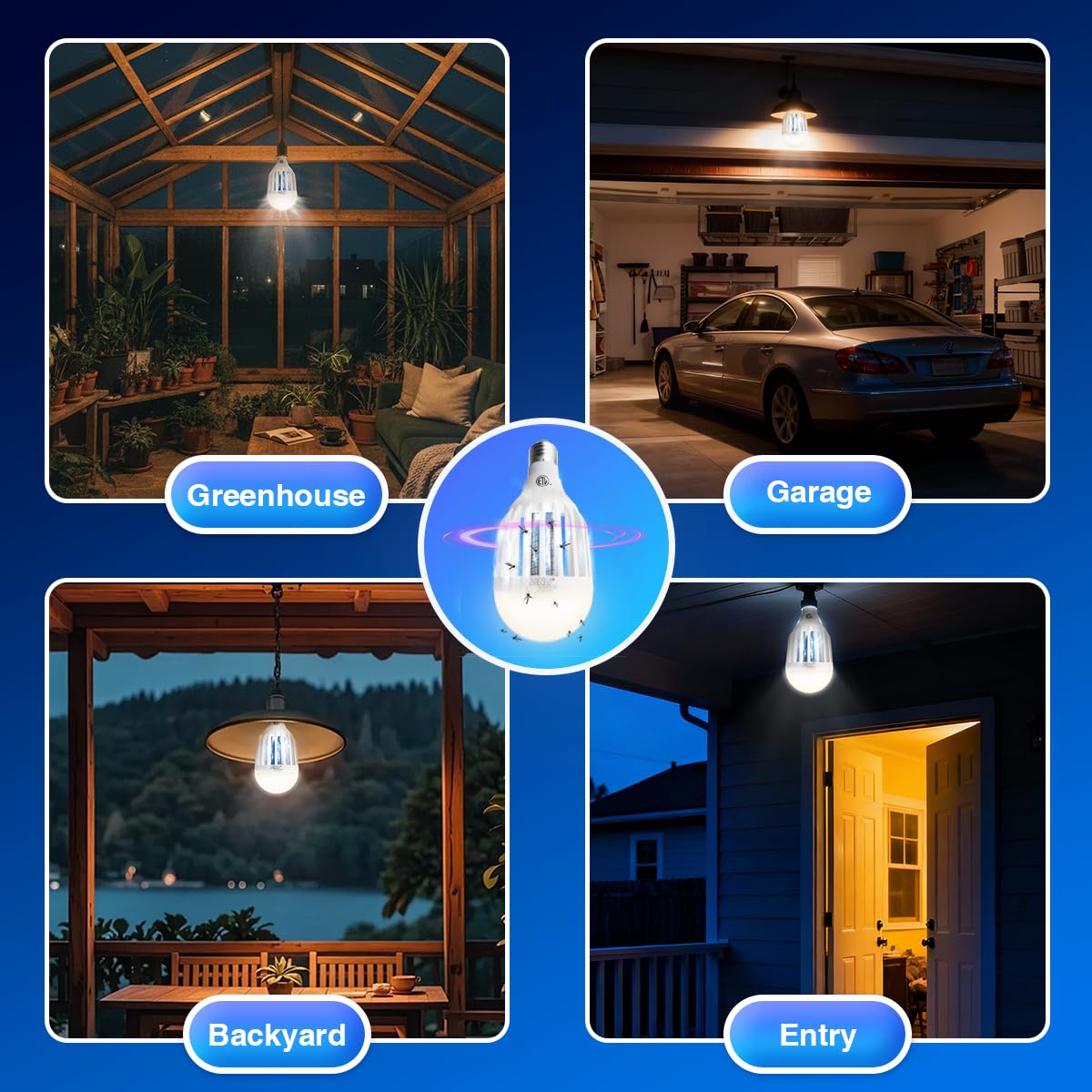 ZingZap Z-Bulb ideal for outdoor patio lighting and pest defense