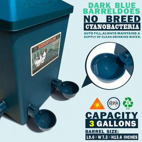 ZINZINULER feeder lid closed keeps feed sanitary and dry.