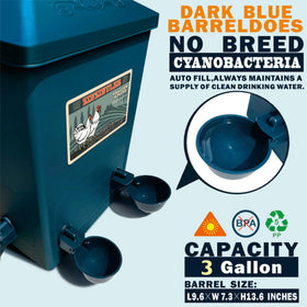 ZINZINULER waterer offers cups and nipples for versatile flock drinking options