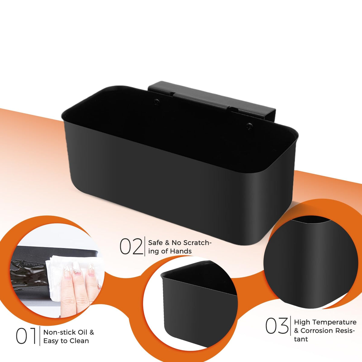 Ziopetru easy-install screws enable quick setup under the grease tray.