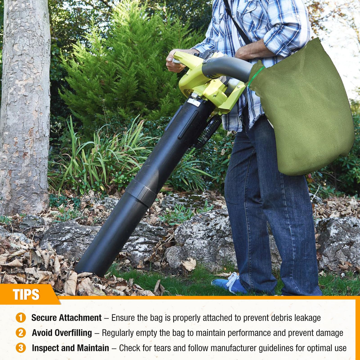 Easy to clean and store after leaf collection.