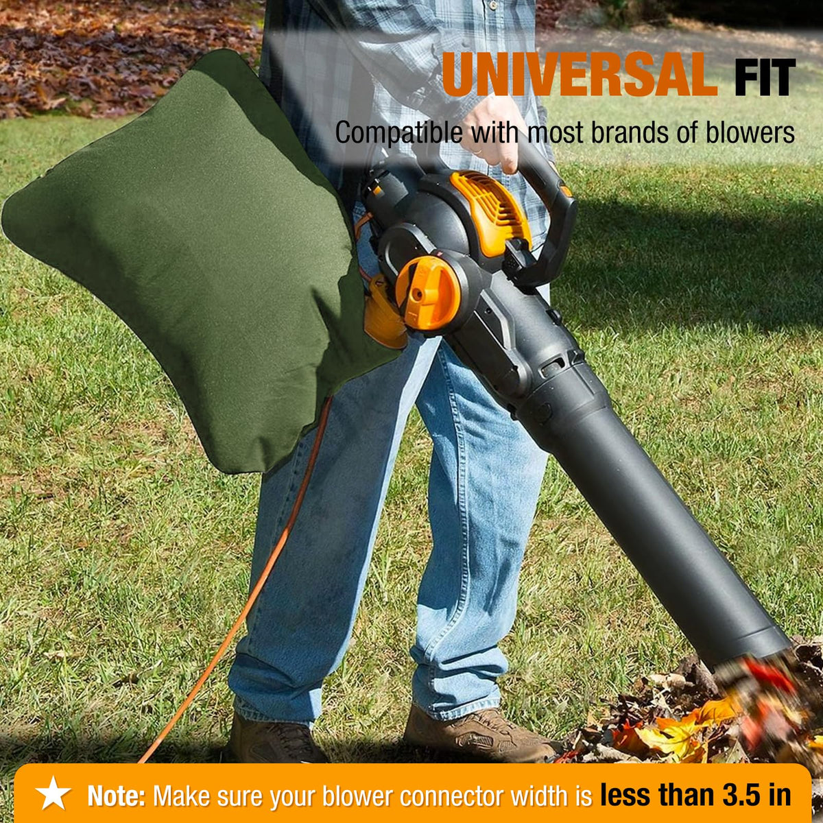 Large-capacity Zipcase vacuum bag reduces trips during cleanup.