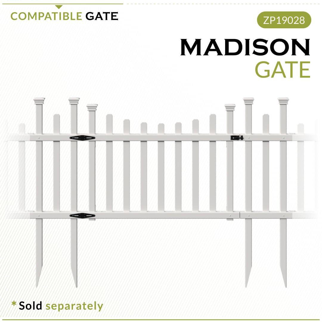 Zippity Madison fence shown as a dog playpen in yard