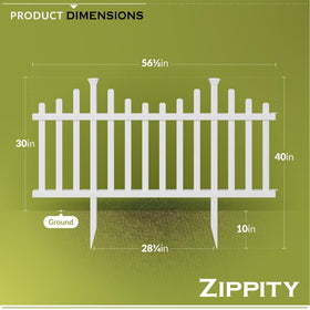 Zippity Madison no-dig installation demonstrates easy ground hammer-in setup