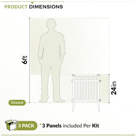 Zippity Roger Rabbit fence kit box; ready-to-assemble materials for simple DIY fencing.