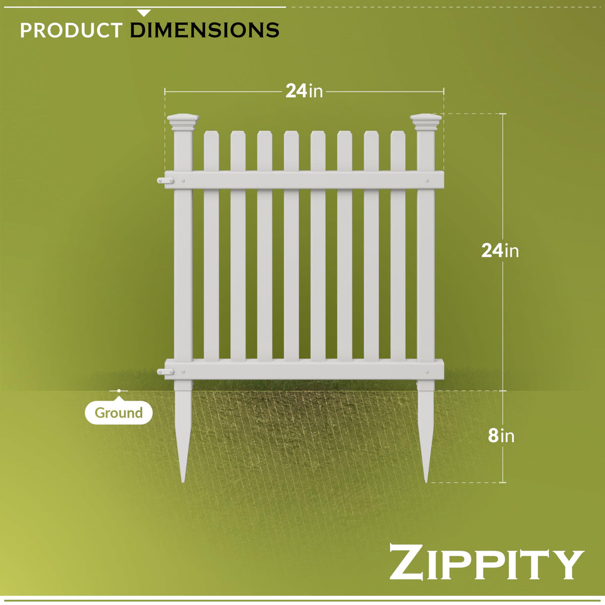 Zippity Roger Rabbit fence panel installation; no-dig setup for quick, temporary yard borders.
