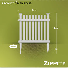Zippity Roger Rabbit fence panel installation; no-dig setup for quick, temporary yard borders.