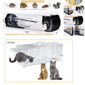 Ziprusburk iron-reinforced chew-resistant trap for longer life.