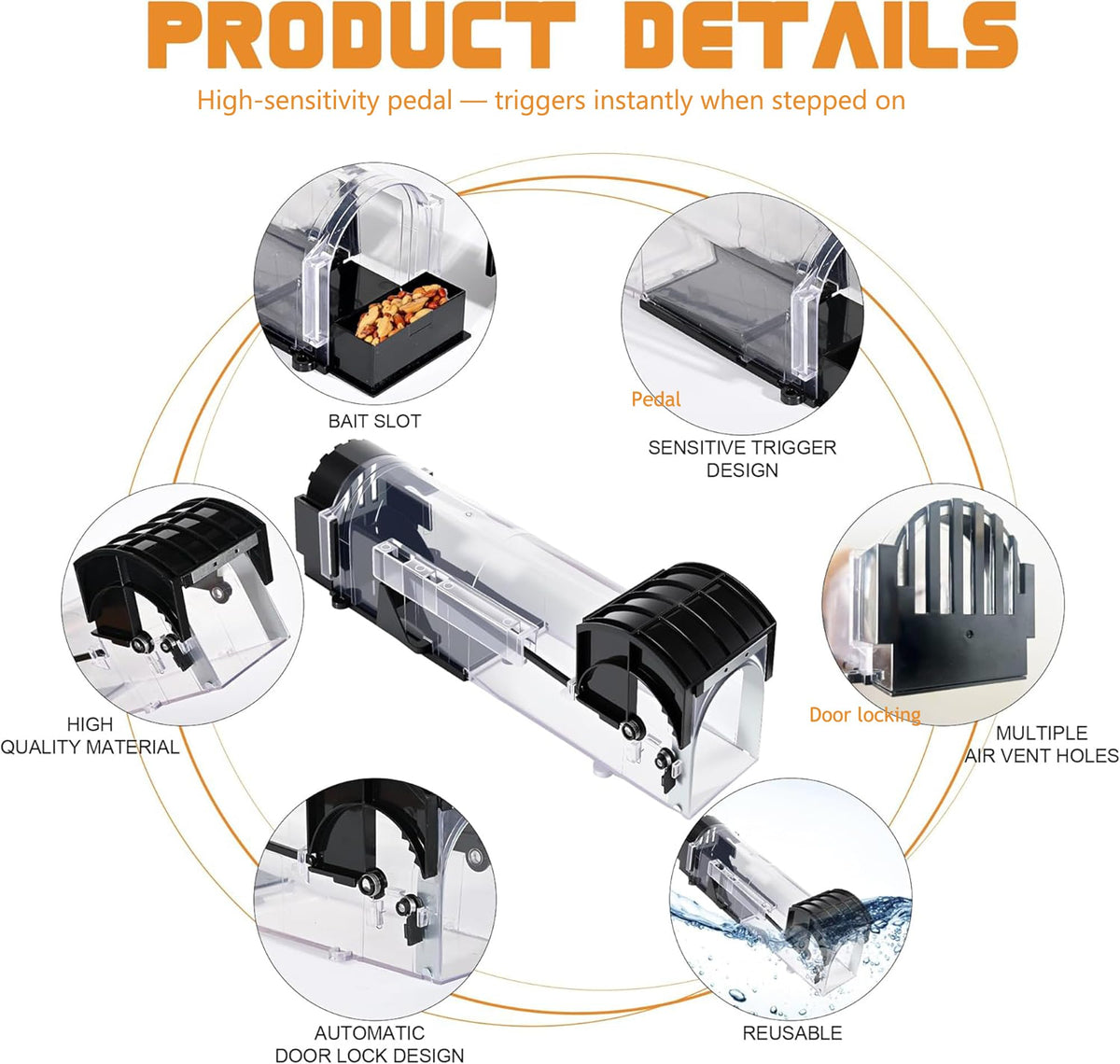 Ziprusburk safe-release design enables no-touch release.