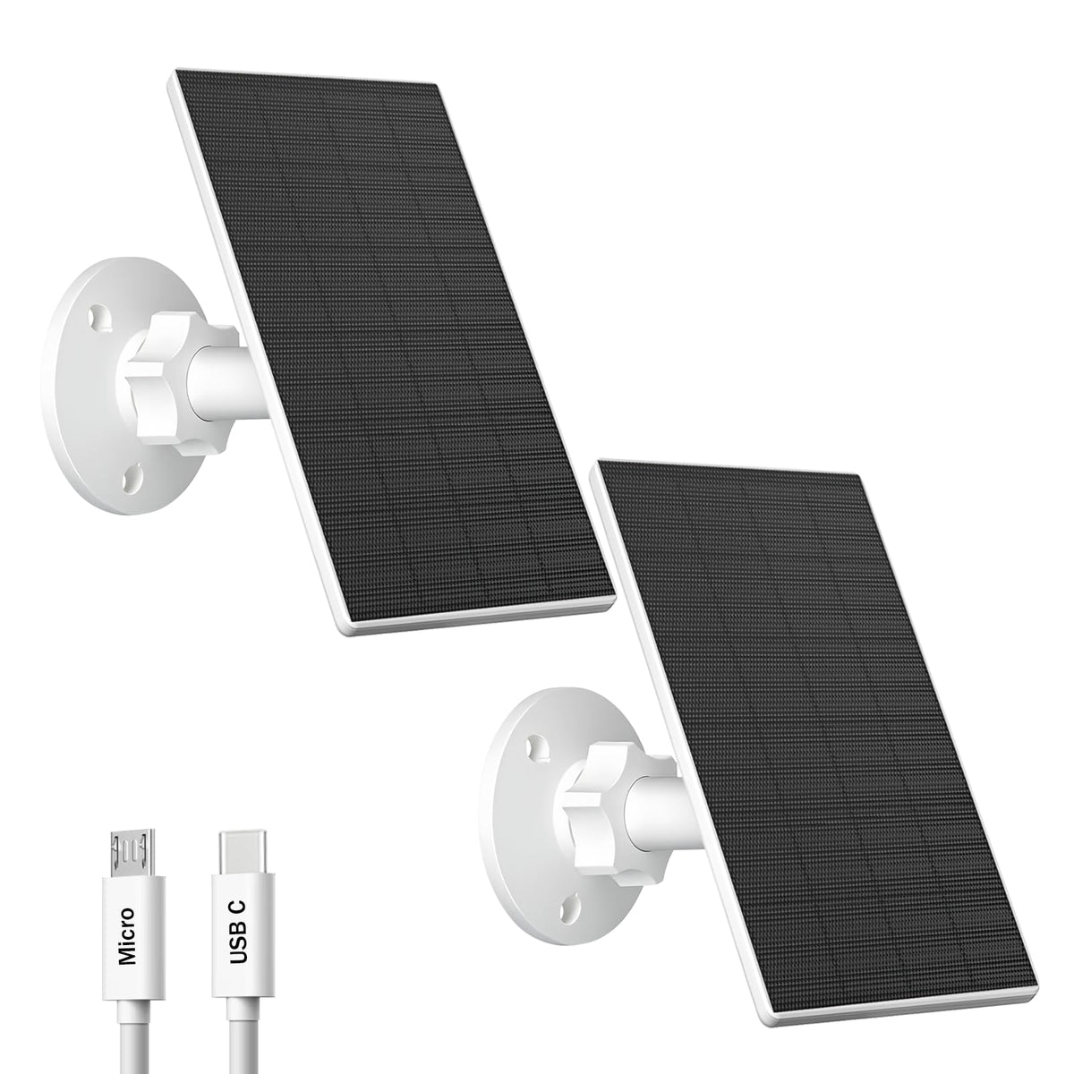 Zivif 2W solar panel powers outdoor cameras in daylight.