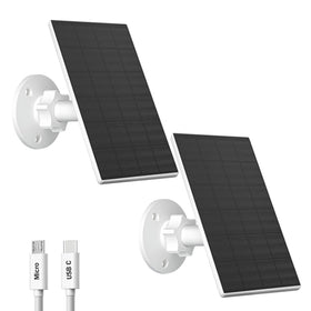Zivif 2W solar panel powers outdoor cameras in daylight.