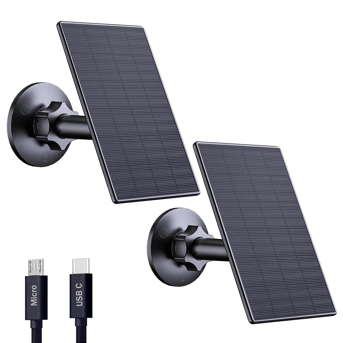 Zivif 2W solar panel powering security cameras with reliable solar charging
