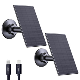 Zivif 2W solar panel powering security cameras with reliable solar charging