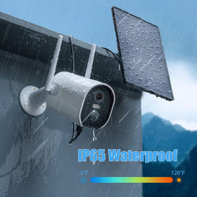 Zivif IP65 waterproof solar panel withstands rain and snow for year-round use.