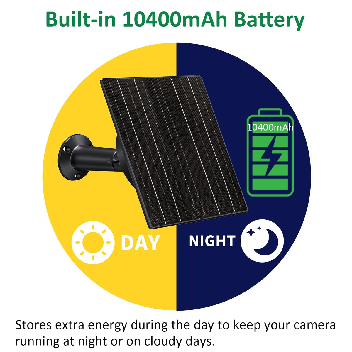 Zivif solar charger battery-ready configuration supports continuous camera operation.