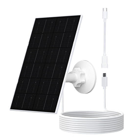 Zivif USB solar panel front view powering outdoor cameras