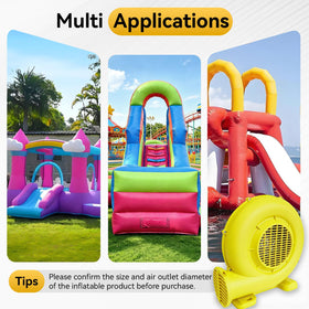 Ziziella Bounce House Blower ideal for outdoor use and safety