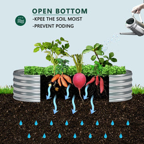 Zizin oval open-bottom design allows moisture retention and drainage for healthier roots.