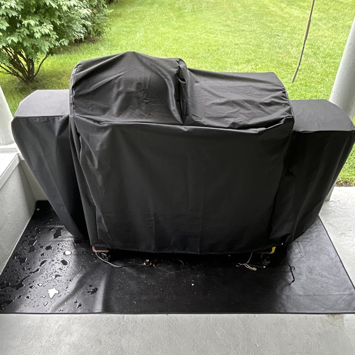 ZJYWSCH grill cover resists moisture, heat, and UV exposure