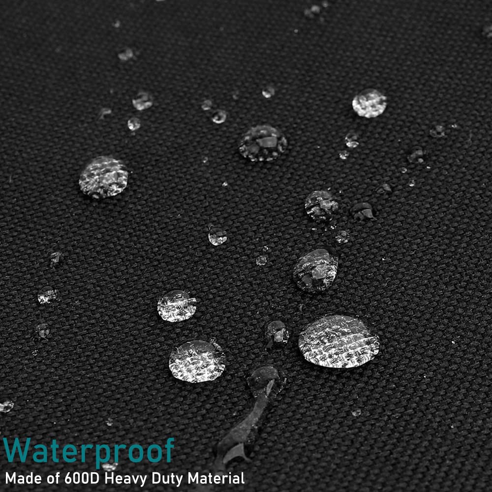 Heavy-duty 600D polyester shield for outdoor use and long-lasting protection.